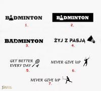 badminton - grafiki plasko